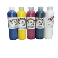 100ml CYMKW DTF Pigment / Inkjet Ink (set of all colors)
