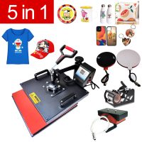 5-in-1, 38cm x 38cm Heat Press Machine,  - Clamshell, Digital Control